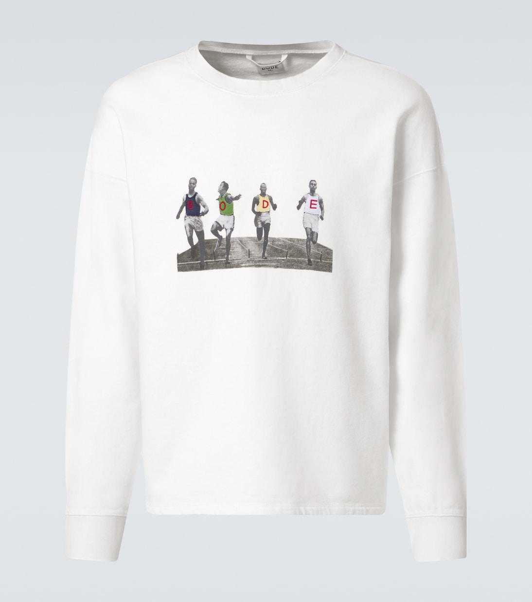 Свитшот из хлопка с аппликацией Finish Line Bode, кремовый
Свитшот из хлопка с аппликацией Finish Line Bode, кремовый