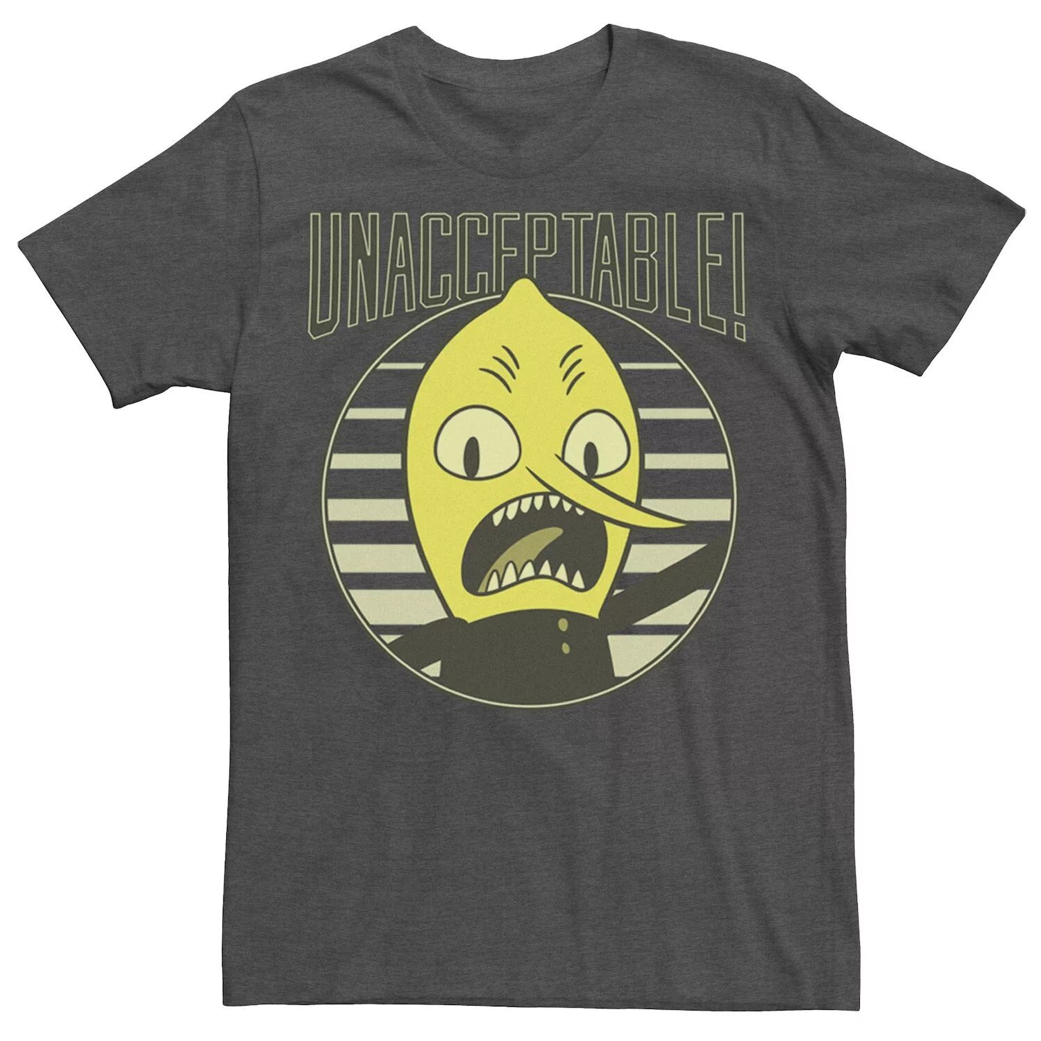 Мужская футболка Cartoon Network Adventure Time Lemongrab Unacceptable Licensed Character
Мужская футболка Cartoon Network Adventure Time Lemongrab Unacceptable Licensed Character