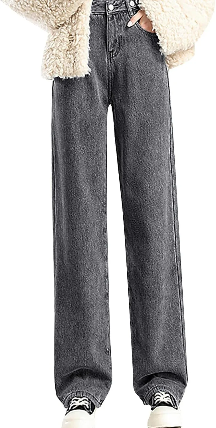 Джинсы для женщин 2025 Loose Fleece Lined High Waisted Wide Leg LCMTWX
Джинсы для женщин 2025 Loose Fleece Lined High Waisted Wide Leg LCMTWX