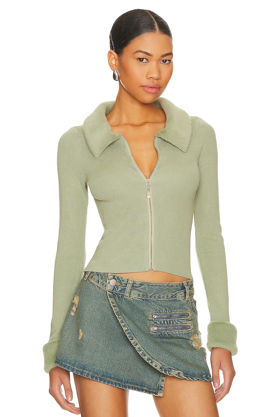 Кардиган natalie с застежкой-молнией More To Come, цвет sage
Кардиган natalie с застежкой-молнией More To Come, цвет sage