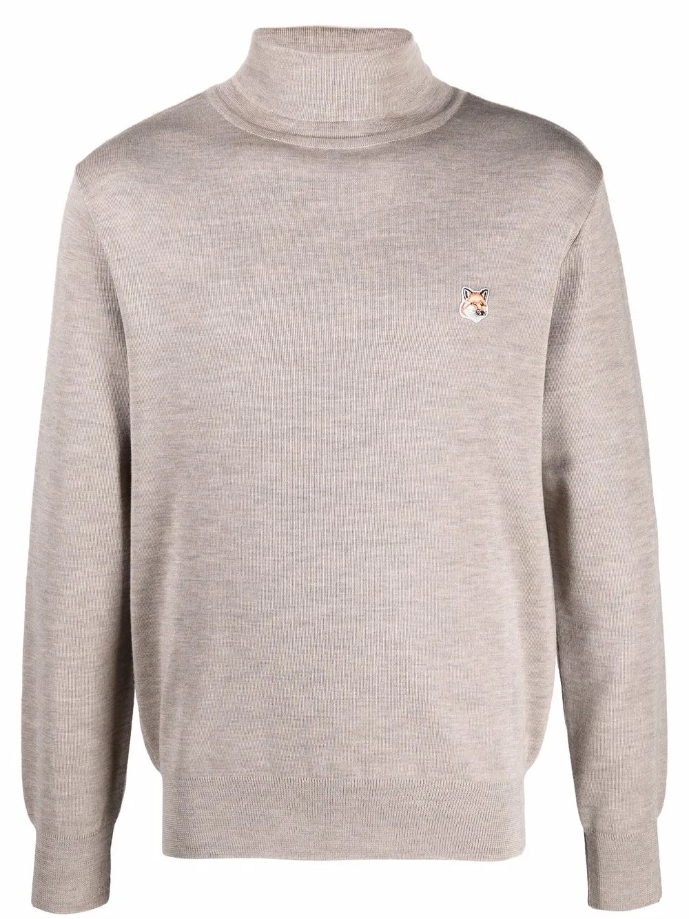 Джемпер тонкой вязки с высоким воротником Maison Kitsuné, нейтральный
Джемпер тонкой вязки с высоким воротником Maison Kitsuné, нейтральный