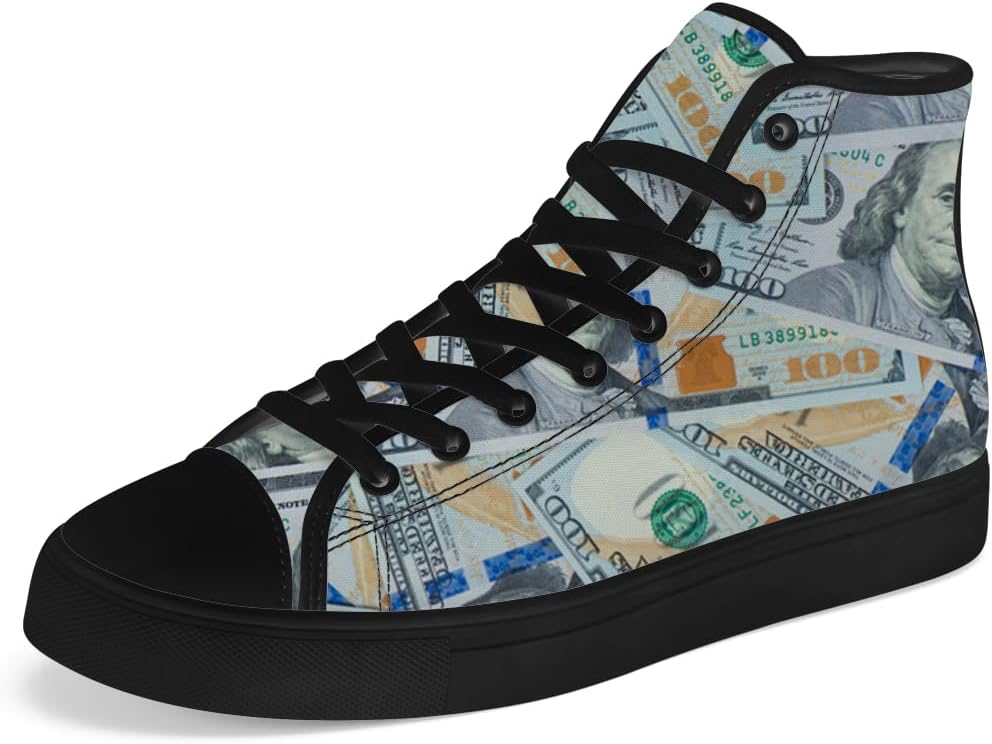 Кеды на высокой подошве Chebing с долларовым принтом, тканевые, шнуровка, повседневная обувь, подарок для мужчин и женщин, синий
Кеды на высокой подошве Chebing с долларовым принтом, тканевые, шнуровка, повседневная обувь, подарок для мужчин и женщин, синий