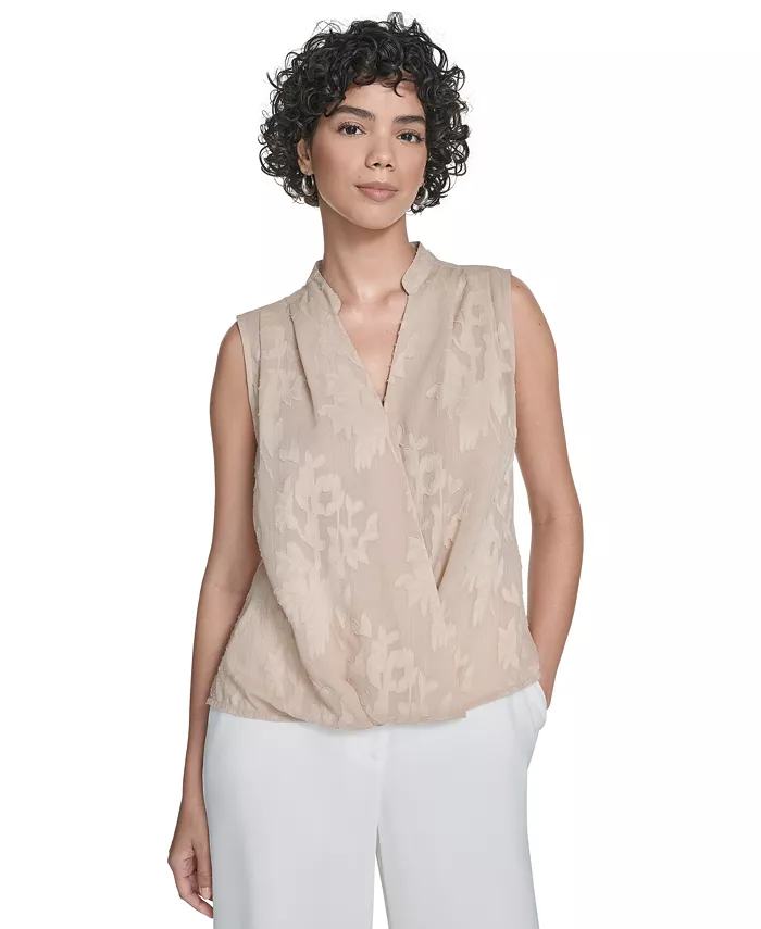 Женская блузка без рукавов с цветочным принтом и вырезом-сюрпризом Calvin Klein, синий
Женская блузка без рукавов с цветочным принтом и вырезом-сюрпризом Calvin Klein, синий