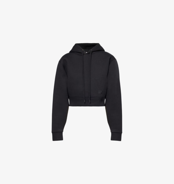 Укороченная толстовка с капюшоном из хлопковой смеси с тисненым логотипом Victoria Beckham, черный
Укороченная толстовка с капюшоном из хлопковой смеси с тисненым логотипом Victoria Beckham, черный