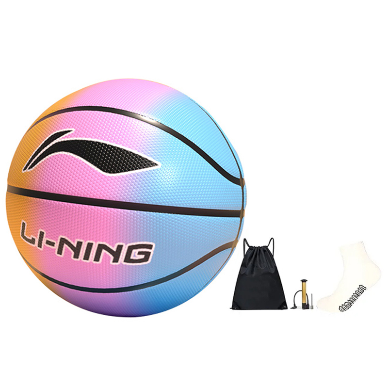 LINING Резиновый баскетбольный мяч pink yellow blue размер 7 тренировочный unisex
LINING Резиновый баскетбольный мяч pink yellow blue размер 7 тренировочный unisex