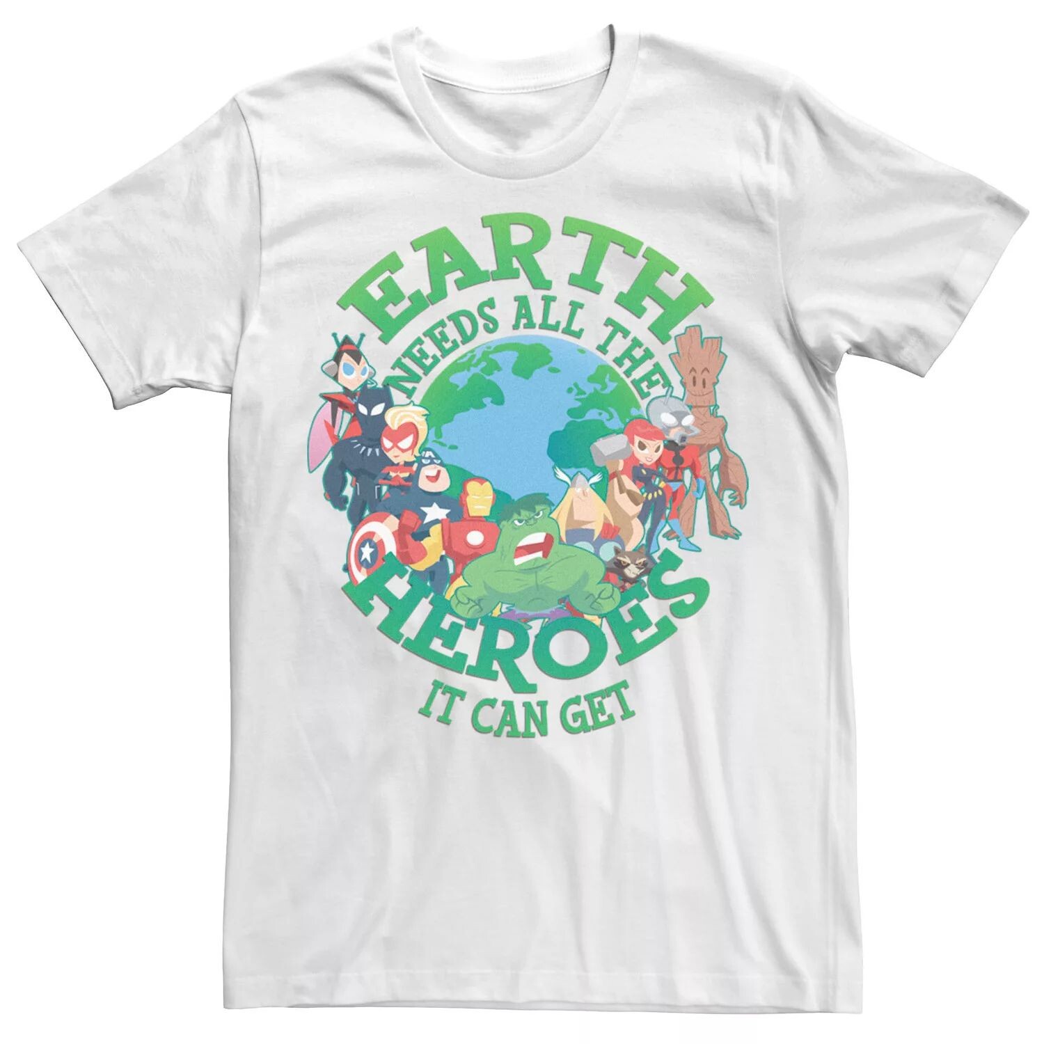 Мужская футболка ко Дню Земли Земле нужны все герои, которых только можно найти Marvel
Мужская футболка ко Дню Земли Земле нужны все герои, которых только можно найти Marvel