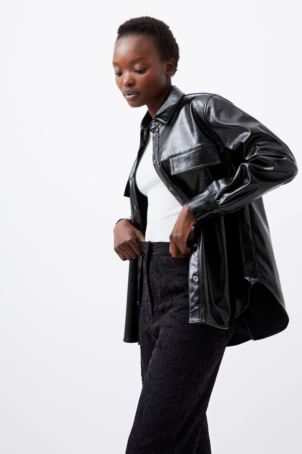 Эмметт верхняя рубашка French Connection, черный
Эмметт верхняя рубашка French Connection, черный