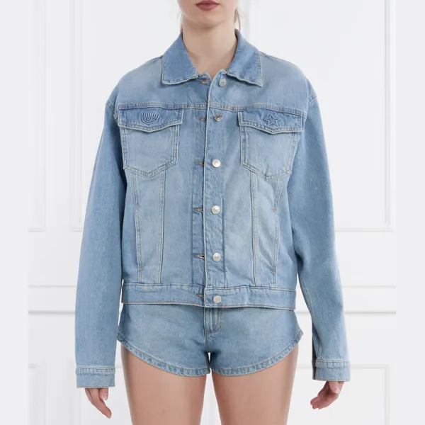 Джинсовая куртка стандартного кроя Chiara Ferragni, синий
Джинсовая куртка стандартного кроя Chiara Ferragni, синий