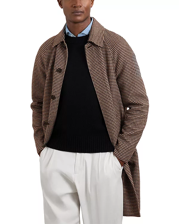 Пальто в клетку «гусиная лапка» из Морпета Reiss, коричневый
Пальто в клетку «гусиная лапка» из Морпета Reiss, коричневый