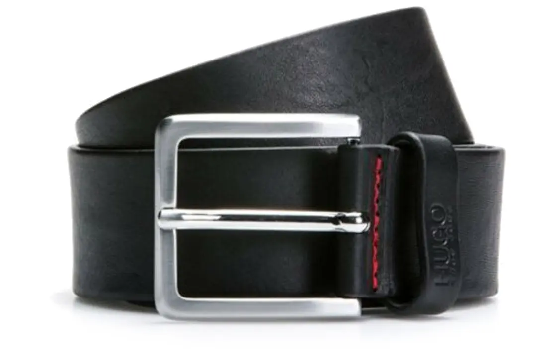 HUGO BOSS Кожаный мужской ремень черный, Black
HUGO BOSS Кожаный мужской ремень черный, Black