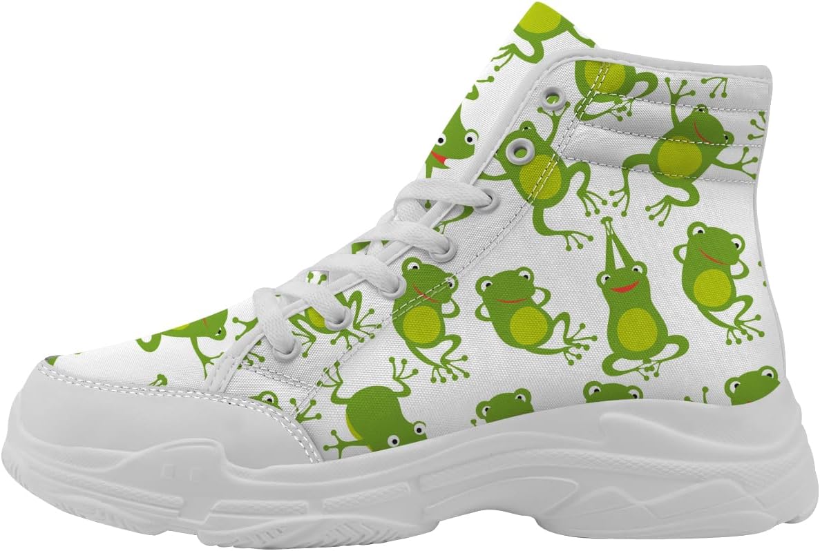 Мужские и женские высокие кеды с лягушкой, мультяшные кроссовки на шнуровке с платформой, подарки с лягушкой для него и нее Generic, белый/зеленый
Мужские и женские высокие кеды с лягушкой, мультяшные кроссовки на шнуровке с платформой, подарки с лягушкой для него и нее Generic, белый/зеленый