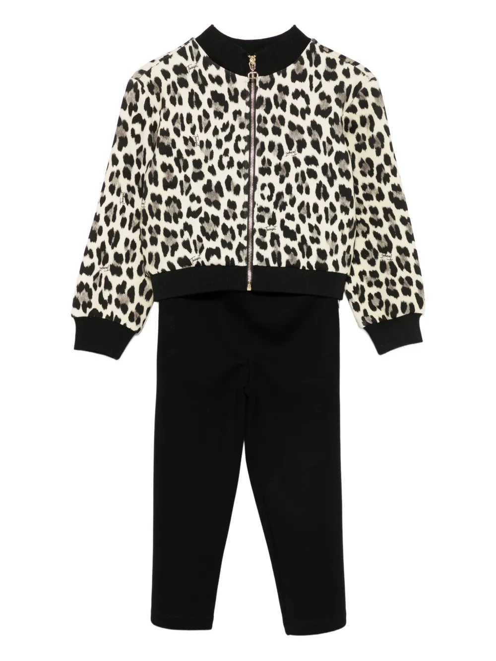 Спортивный костюм с леопардовым принтом TWINSET Kids, черный
Спортивный костюм с леопардовым принтом TWINSET Kids, черный