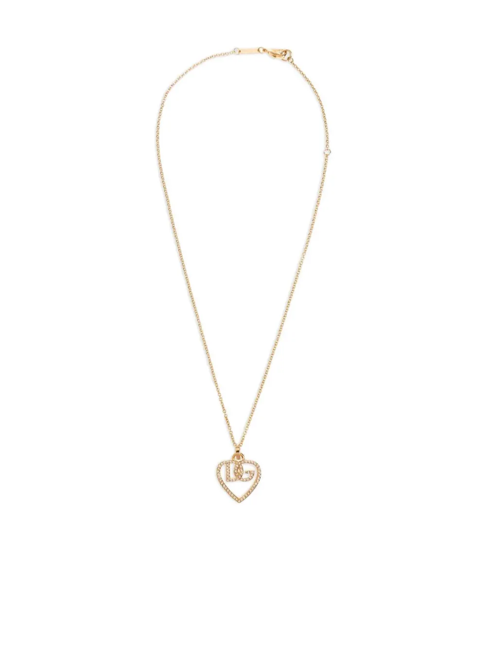 Колье с подвеской-сердцем, украшенной стразами Dolce & Gabbana, золотистый
Колье с подвеской-сердцем, украшенной стразами Dolce & Gabbana, золотистый
