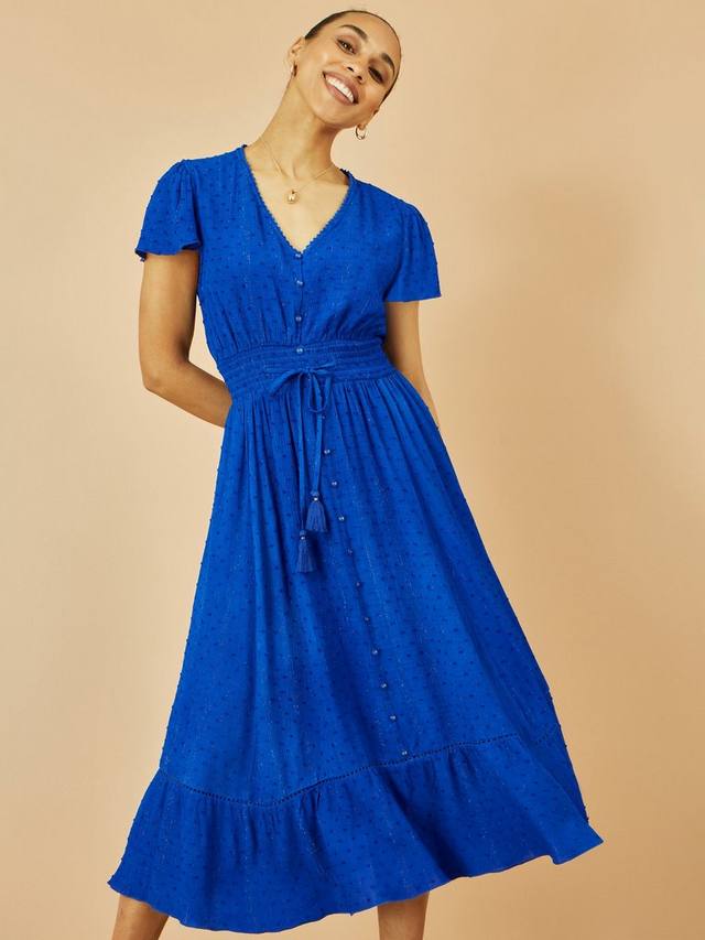 Платье миди с V-образным вырезом, короткими рукавами, застёжкой на пуговицах и присборенной талией Yumi
Платье миди с V-образным вырезом, короткими рукавами, застёжкой на пуговицах и присборенной талией Yumi