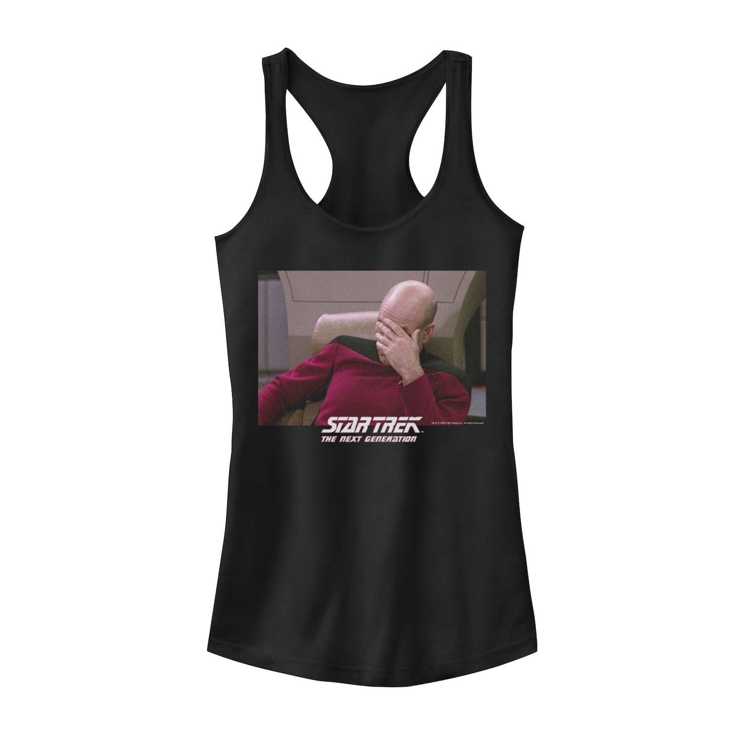 Звездный путь юниоров: танк нового поколения с капитаном Пикардом и пальмой Licensed Character, черный