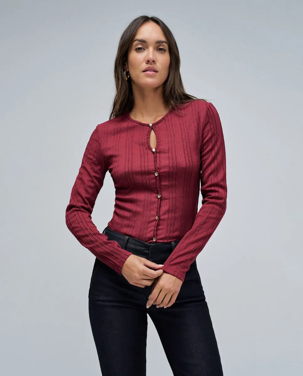 Женский текстурированный джемпер Salsa Jeans, красный
Женский текстурированный джемпер Salsa Jeans, красный