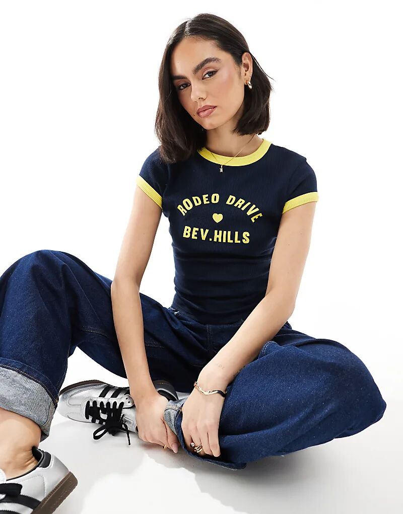 Детская футболка ASOS DESIGN из вафельной ткани с принтом Беверли-Хиллз, темно-синего цвета
Детская футболка ASOS DESIGN из вафельной ткани с принтом Беверли-Хиллз, темно-синего цвета