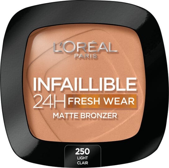 Матирующий бронзер для лица Bronzer 250 Light, 9 г. L'oreal Paris, Infaillible 24H Fresh Wear Soft Matte, L'oréal Paris
Матирующий бронзер для лица Bronzer 250 Light, 9 г. L'oreal Paris, Infaillible 24H Fresh Wear Soft Matte, L'oréal Paris