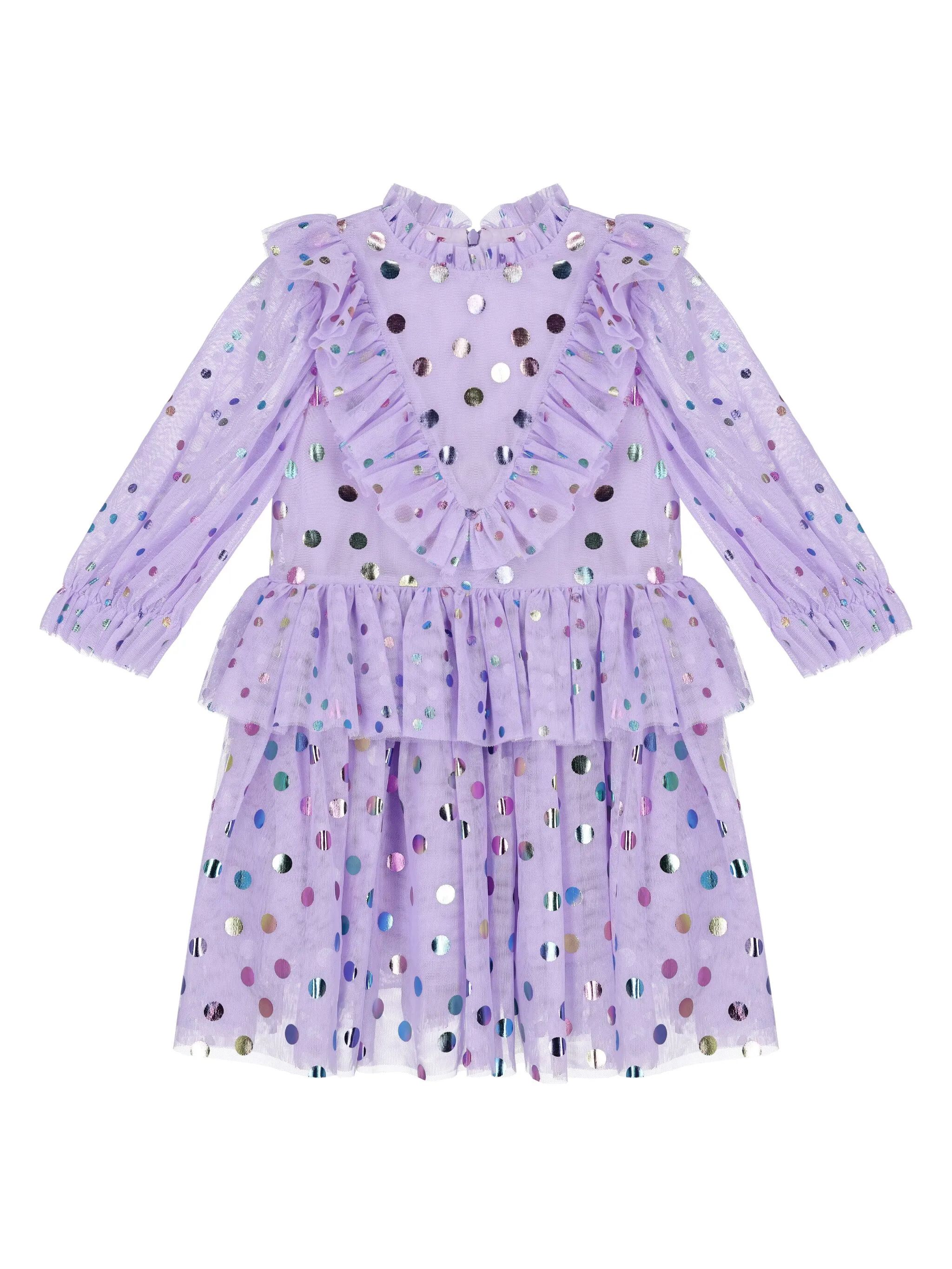 Платье из тюля в горох Stella Mccartney Kids, фиолетовый
Платье из тюля в горох Stella Mccartney Kids, фиолетовый