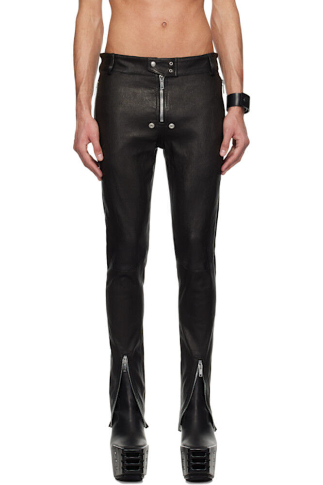 Черные кожаные штаны Hollywood Tyrone Bela Rick Owens
Черные кожаные штаны Hollywood Tyrone Bela Rick Owens