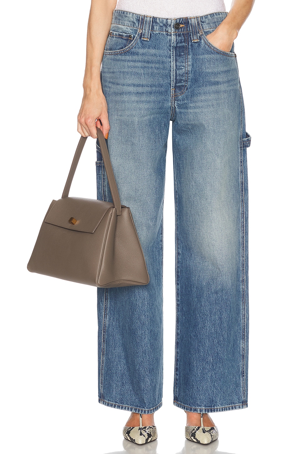 Sowen Джинсы с широкими штанинами Khaite, Heath
Sowen Джинсы с широкими штанинами Khaite, Heath