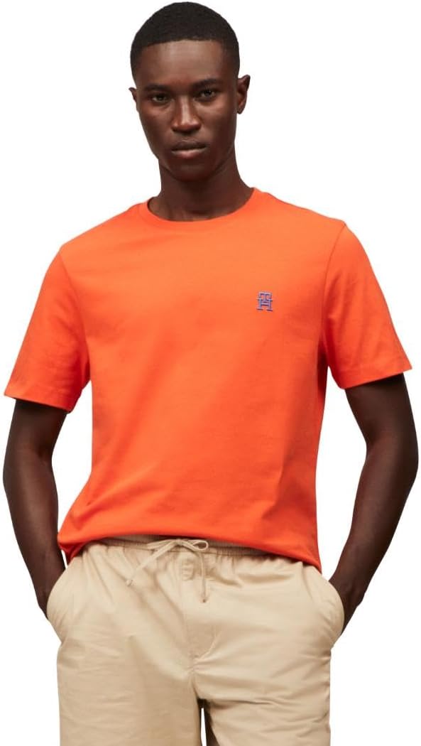 Мужские хлопковые футболки с короткими рукавами Tommy Hilfiger с вышитым монограммным логотипом, Brilliant Orange, Оранжевый, Мужские хлопковые футболки с короткими рукавами Tommy Hilfiger с вышитым монограммным логотипом, Brilliant Orange
Мужские хлопковые футболки с короткими рукавами Tommy Hilfiger с вышитым монограммным логотипом, Brilliant Orange, Оранжевый, Мужские хлопковые футболки с короткими рукавами Tommy Hilfiger с вышитым монограммным логотипом, Brilliant Orange