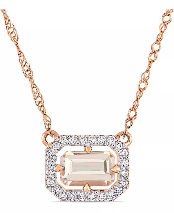 Ожерелье из 17 дюймов с морганитом (3/5 карата tw) и бриллиантами (1/10 карата tw) из 14-каратного розового золота Macy'S, morganite
Ожерелье из 17 дюймов с морганитом (3/5 карата tw) и бриллиантами (1/10 карата tw) из 14-каратного розового золота Macy'S, morganite