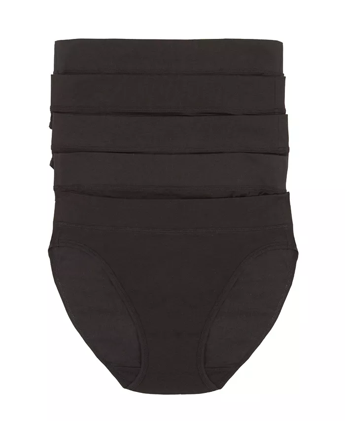 Женские трусы-слипы из пима-хлопка, 5 штук Felina, черный
Женские трусы-слипы из пима-хлопка, 5 штук Felina, черный