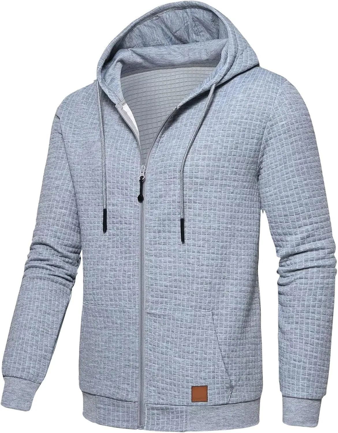 Мужской стильный легкий худи с молнией в клетку FUNRKLI
Мужской стильный легкий худи с молнией в клетку FUNRKLI