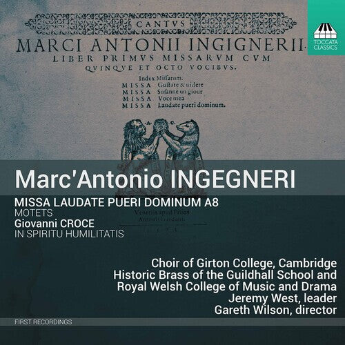 CD диск Ingegneri / Wilson: Missa Laudate Pueri Dominum
CD диск Ingegneri / Wilson: Missa Laudate Pueri Dominum