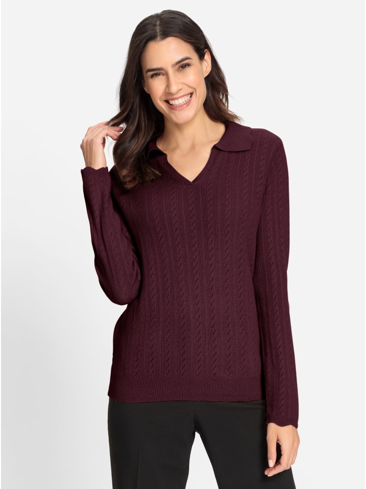 Свитер поло бордового цвета WITT WEIDEN
Свитер поло бордового цвета WITT WEIDEN