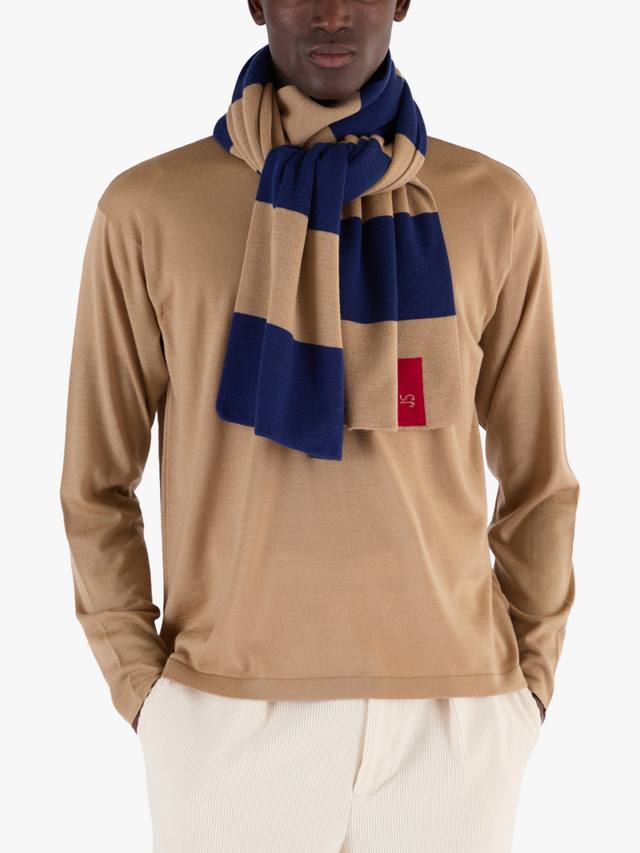 Шарф из мериносовой шерсти в полоску John Smedley, Light Camel / Ink
Шарф из мериносовой шерсти в полоску John Smedley, Light Camel / Ink