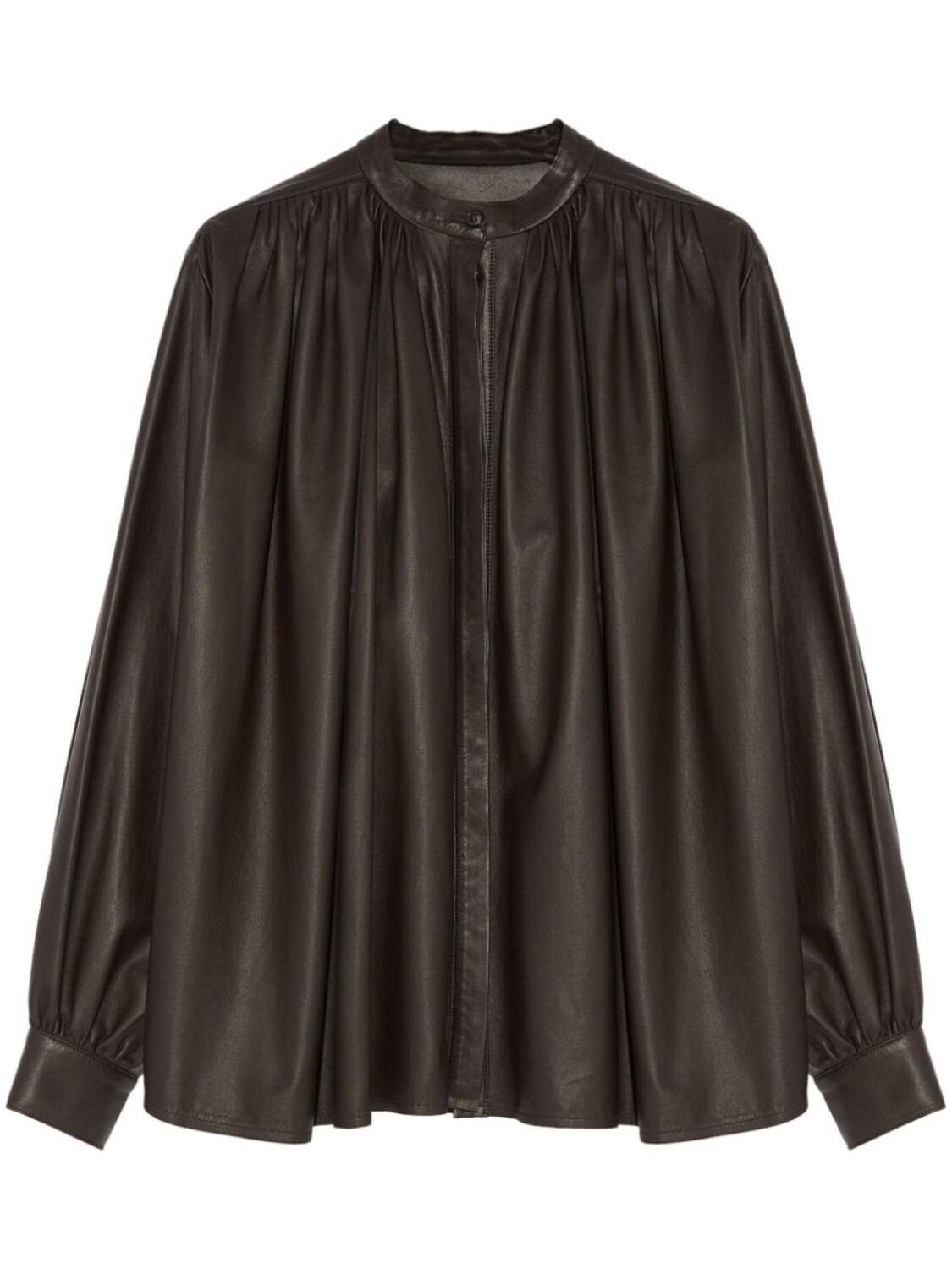 Yves Salomon рубашка со складками, коричневый
Yves Salomon рубашка со складками, коричневый