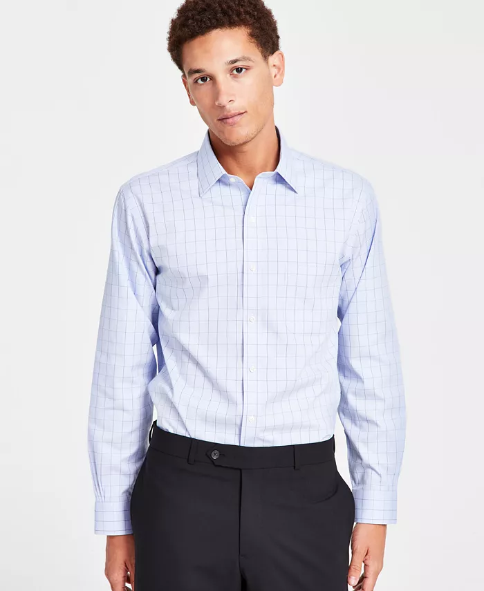 Мужская классическая рубашка с прямым кроем, несминаемая, с отложным воротником и клетчатым узором Pinpoint Brooks Brothers, синий
Мужская классическая рубашка с прямым кроем, несминаемая, с отложным воротником и клетчатым узором Pinpoint Brooks Brothers, синий