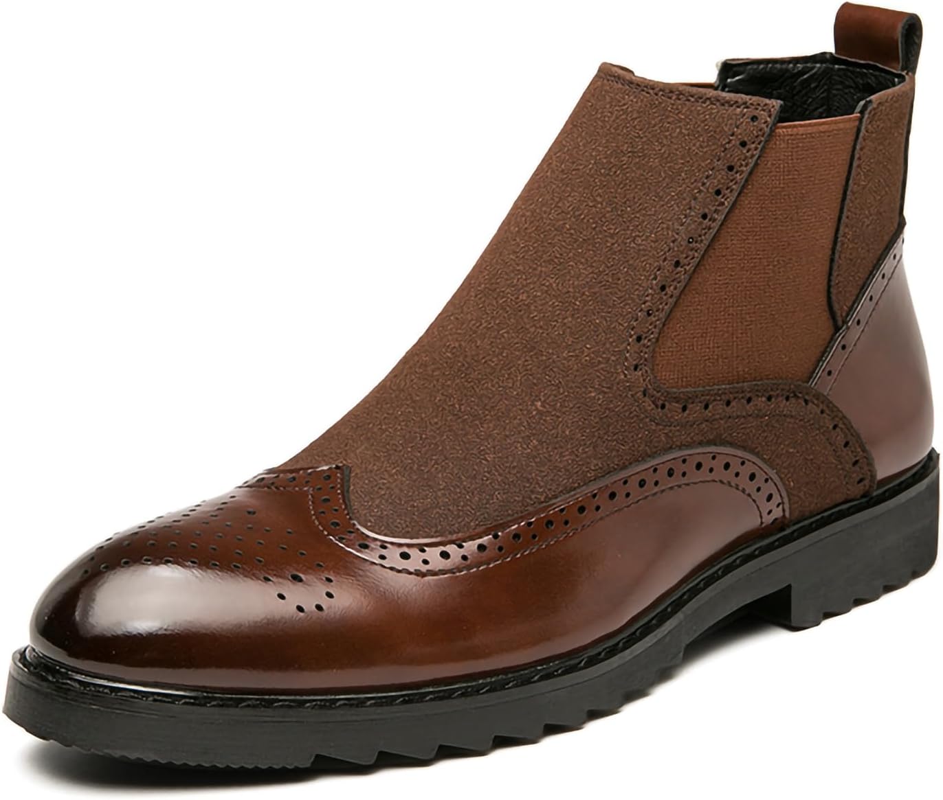 Мужские офисные ботинки Челси с брогированием, слипоны из искусственной кожи Generic, коричневый
Мужские офисные ботинки Челси с брогированием, слипоны из искусственной кожи Generic, коричневый