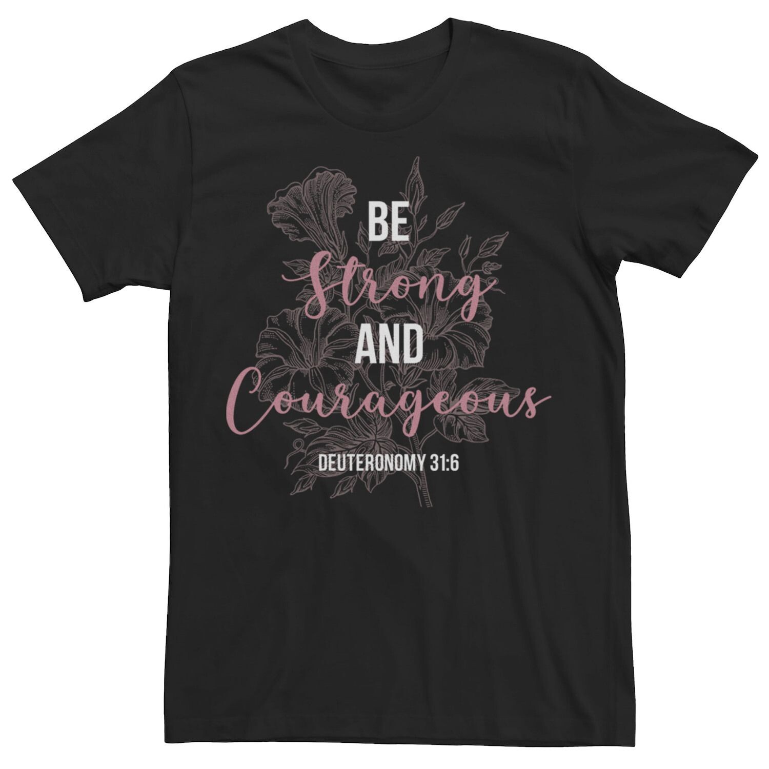 Мужская футболка Be Strong And Courageous с надписью и портретом Licensed Character
Мужская футболка Be Strong And Courageous с надписью и портретом Licensed Character
