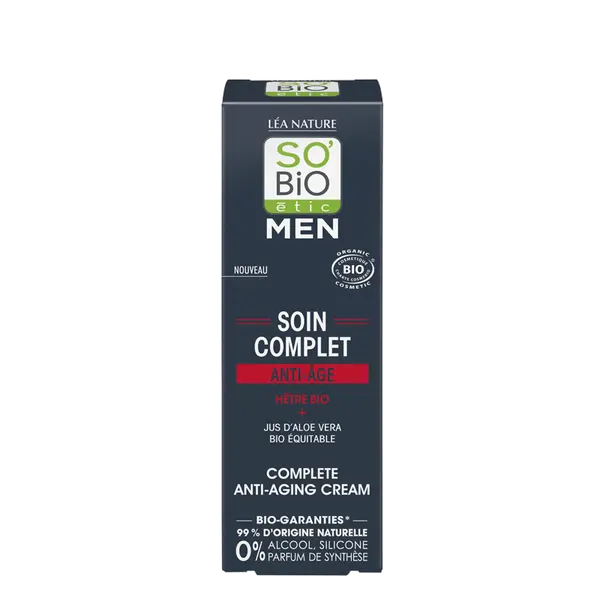 Крем для лица против морщин для мужчин, 50 мл So'Bio Etic Men
Крем для лица против морщин для мужчин, 50 мл So'Bio Etic Men