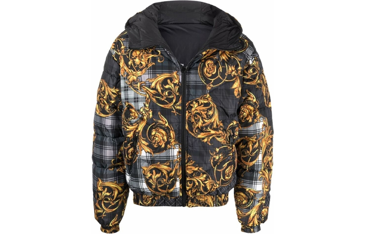 Пуховик мужской черный золотой VERSACE
Пуховик мужской черный золотой VERSACE