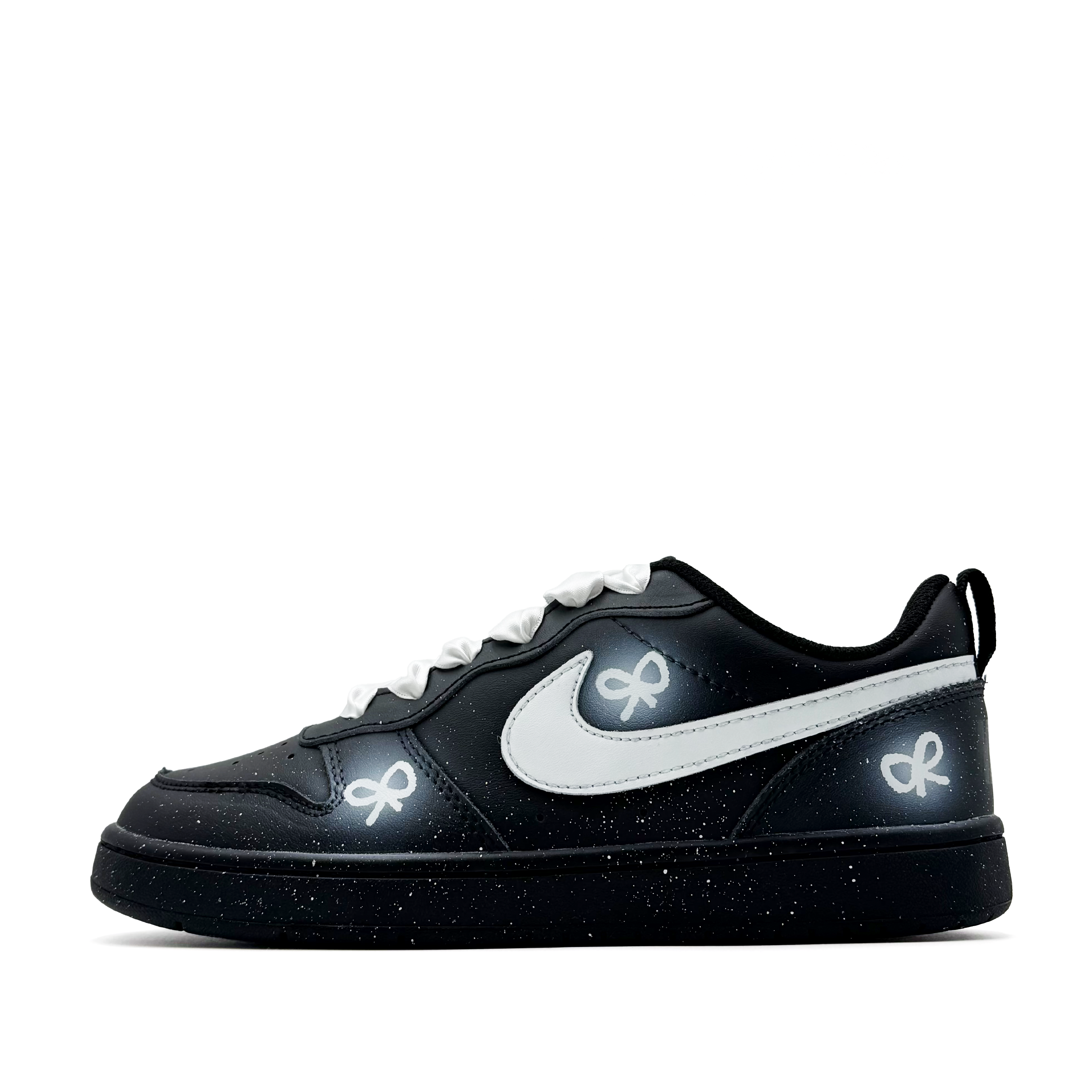 Nike Court Borough Black Sugar Bowknot Slip Resistant Low top Kids' Skateboarding Shoes Black Teenagers
Nike Court Borough Black Sugar Bowknot Slip Resistant Low top Kids' Skateboarding Shoes Black Teenagers
