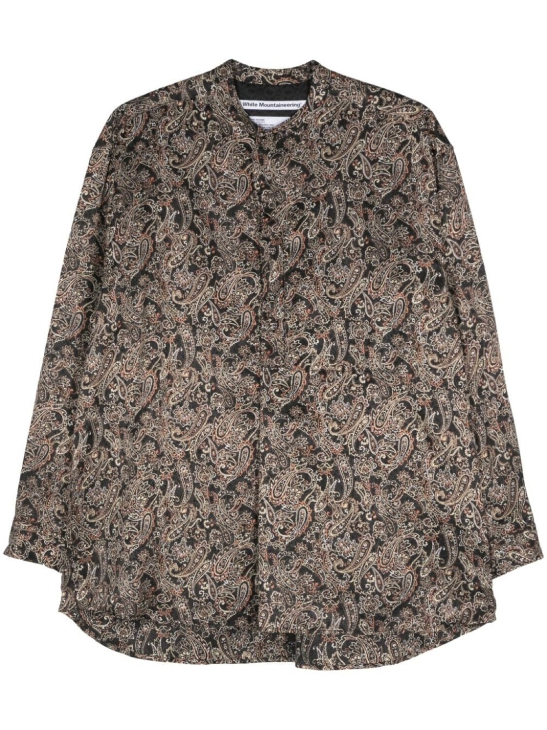White Mountaineering атласная рубашка с принтом пейсли, черный
White Mountaineering атласная рубашка с принтом пейсли, черный