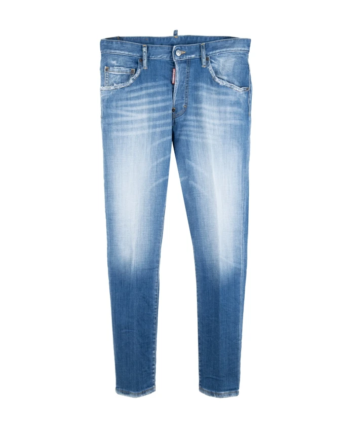 Джинсы на пуговицах с кожаной нашивкой Dsquared2, синий
Джинсы на пуговицах с кожаной нашивкой Dsquared2, синий