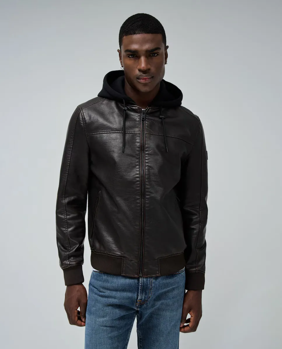 Мужская куртка-бомбер из искусственной кожи Salsa Jeans, коричневый
Мужская куртка-бомбер из искусственной кожи Salsa Jeans, коричневый