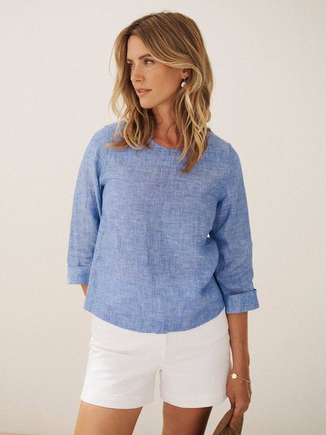 Топ из чистого льна NRBY, цвет Bright Blue
Топ из чистого льна NRBY, цвет Bright Blue