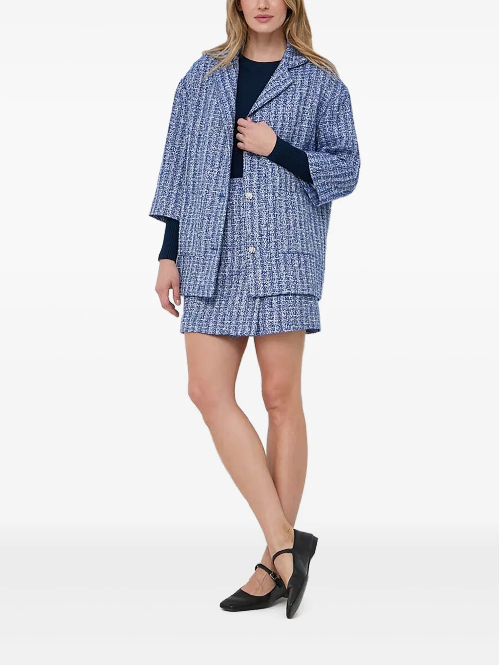 Пиджак из твида с отделкой Custommade, синий
Пиджак из твида с отделкой Custommade, синий