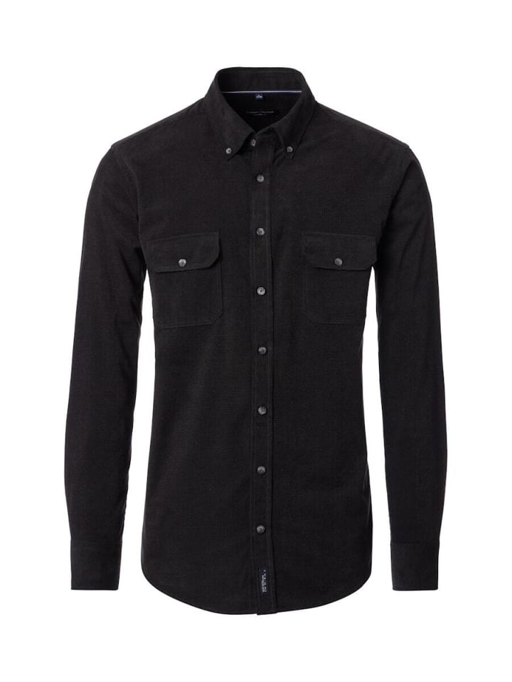 Рубашка с длинными рукавами черного цвета CASAMODA
Рубашка с длинными рукавами черного цвета CASAMODA