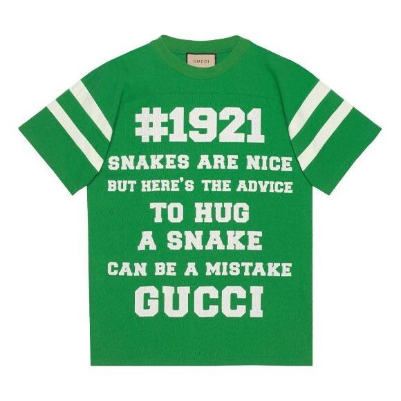 Футболка ss21 1921 series to hug a snake alphabet printing short sleeve green Gucci, зеленый
Футболка ss21 1921 series to hug a snake alphabet printing short sleeve green Gucci, зеленый