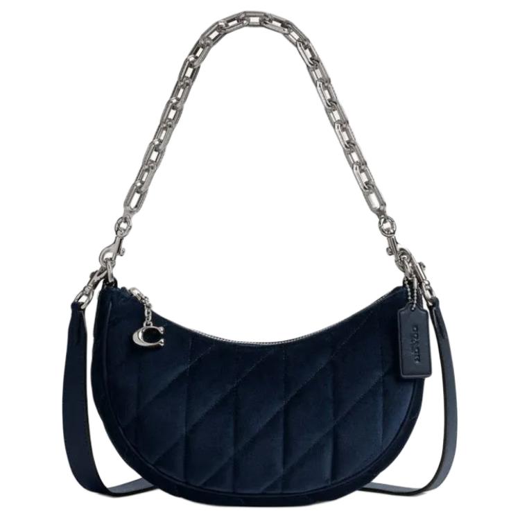 Сумка через плечо Mira Fabric среднего размера женская синяя COACH 
Сумка через плечо Mira Fabric среднего размера женская синяя COACH