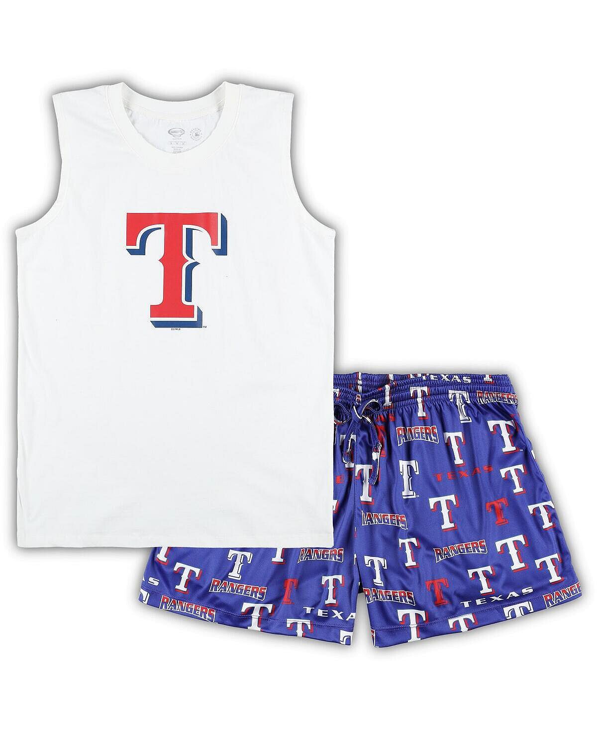 Женский белый комплект для сна больших размеров Royal Texas Rangers из майки и шорт Concepts Sport
Женский белый комплект для сна больших размеров Royal Texas Rangers из майки и шорт Concepts Sport