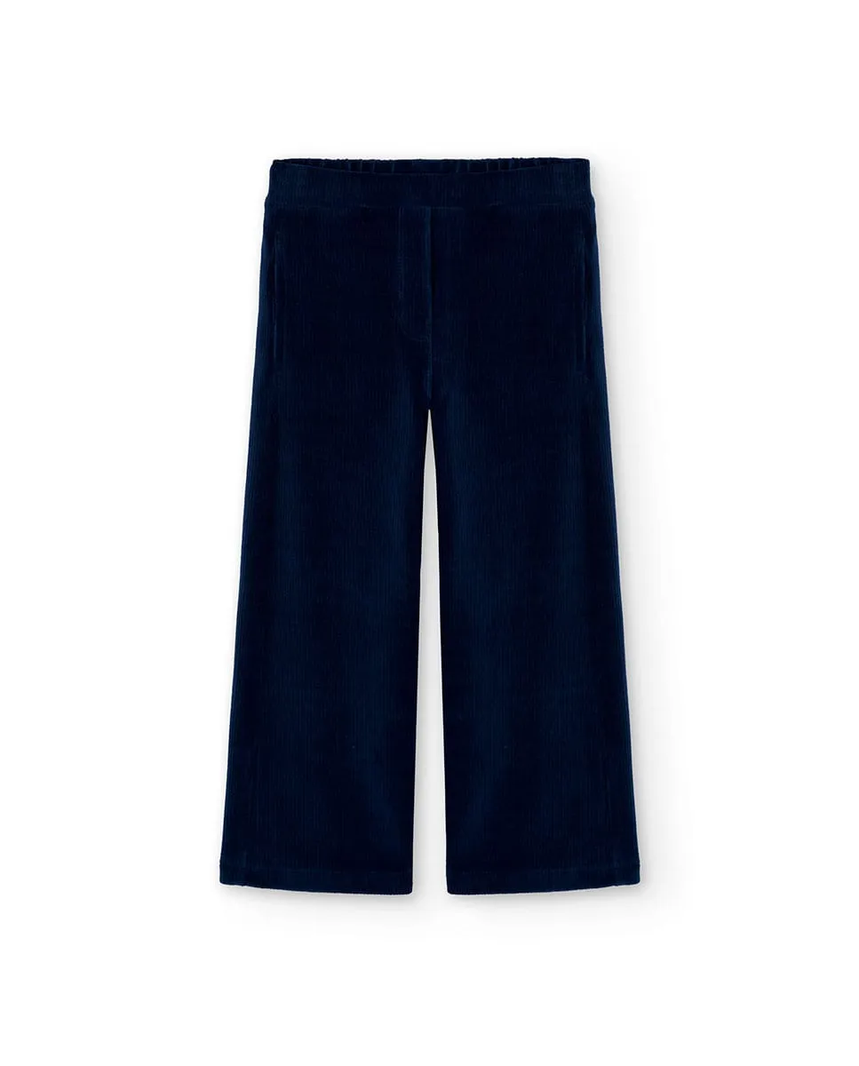 Широкие детские штаны на резинке Boboli, темно-синий
Широкие детские штаны на резинке Boboli, темно-синий