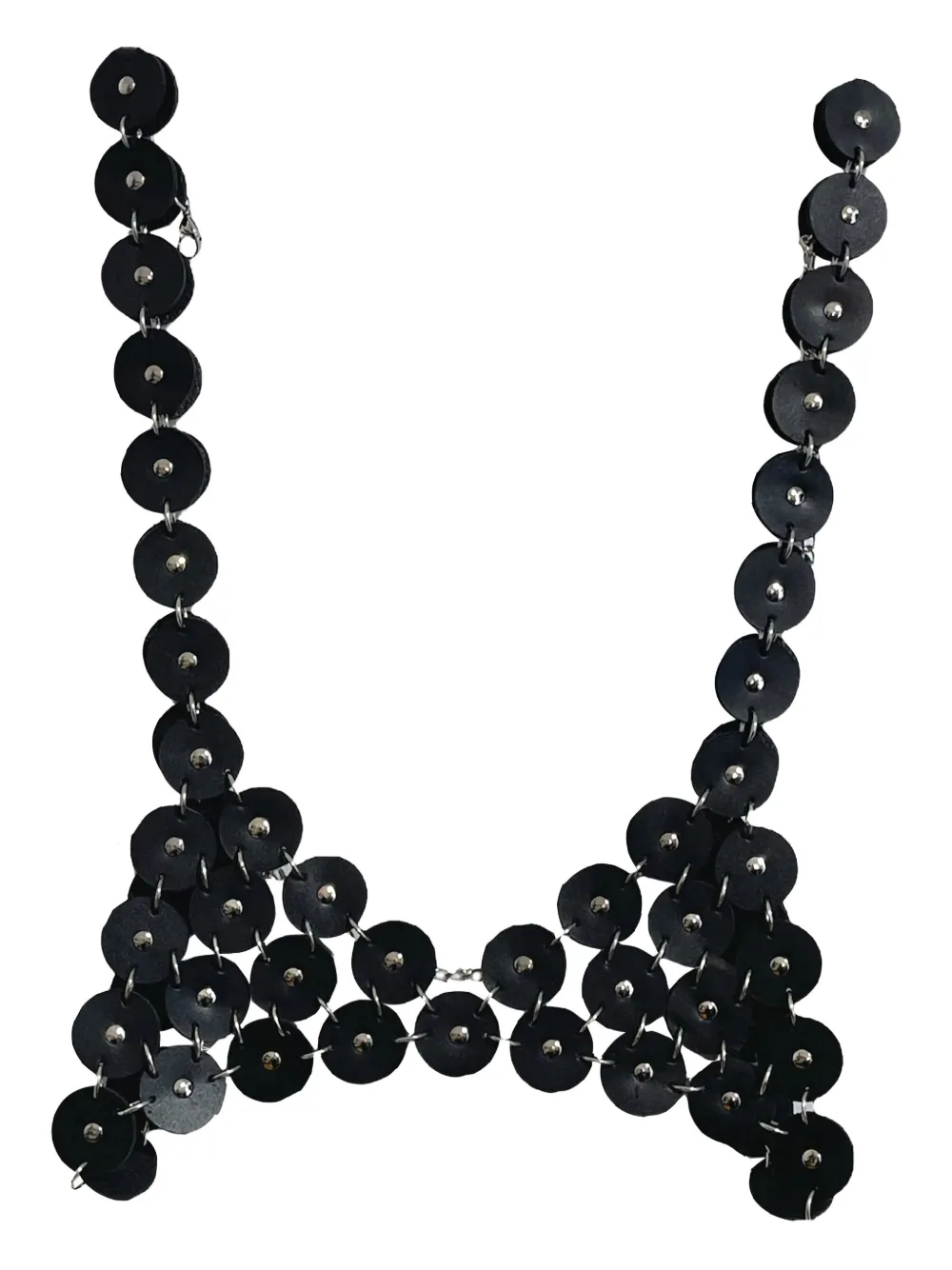 Кожаный бюстгальтер с заклепками NASHA, черный
Кожаный бюстгальтер с заклепками NASHA, черный